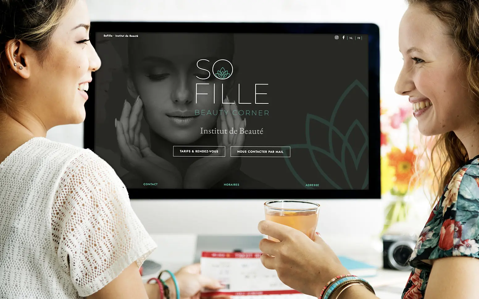 Site internet pour l'institut Sofille, réalisé par Graficart
